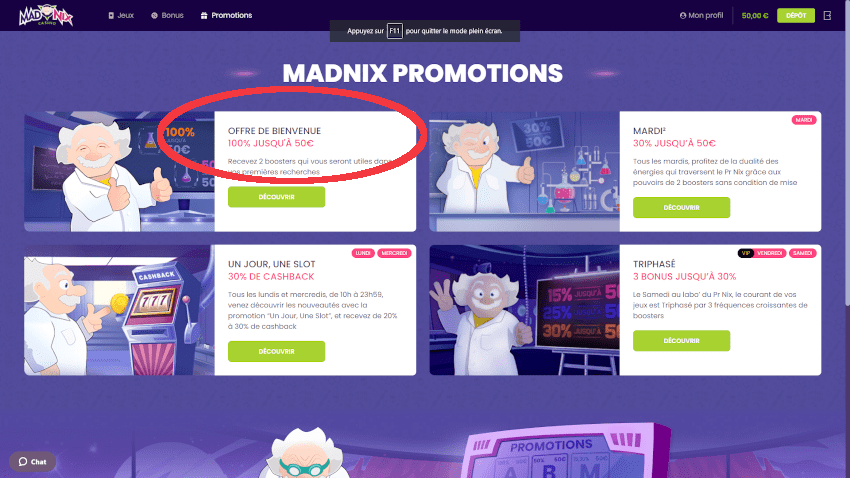 Commentaire Madnix Test , ! Crédibilité du casino